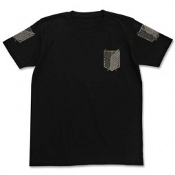 Shingeki no Kyojin: T-Shirt Chousa Heidan Black Shingeki no Kyojin: T-Shirt Chousa Heidan Black