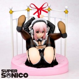 Nitro Super Sonic: Super Sonico Gothic Maid mit Bed 1/6 Scale PVC Statue Nitro Super Sonic: Super Sonico Gothic Maid mit Bed 1/6 Scale PVC Statue