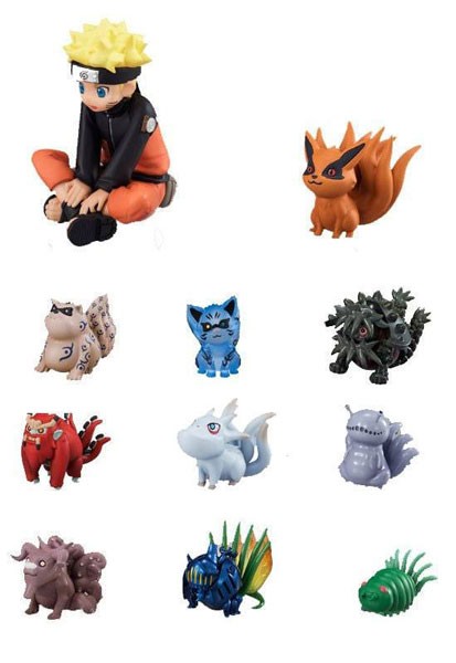 Naruto: Chimimega Naruto & Bijyu Mini Figures 11er-Pack