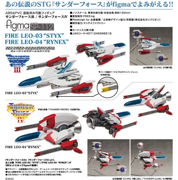 THUNDERFORCE III and THUNDERFORCE IV: FIRE LEO-03“STYX” / FIRE LEO-04“RYNEX” - Figma