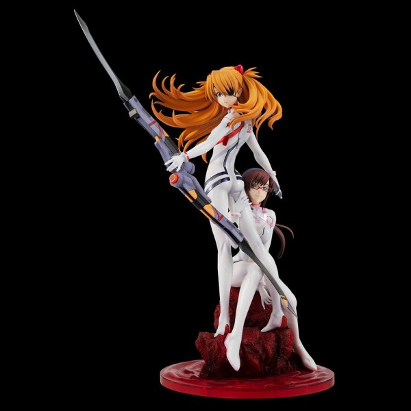 Evangelion 3.0 + 1.0: Shikinami Asuka Langley & Makinami Mari Illustrious non Scale PVC Statue