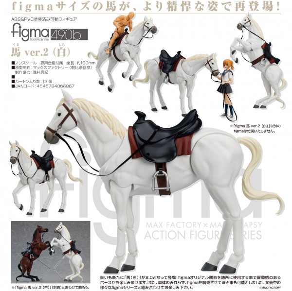 Original Character: Horse ver. 2 (White) - Figma