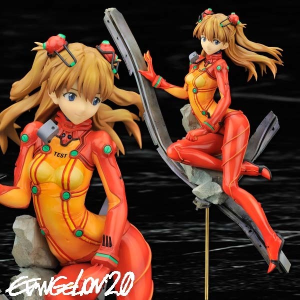 Evangelion 2.0: Shikinami Asuka Langley Plug-Suit Ver. 1/8 Scale PVC Statue