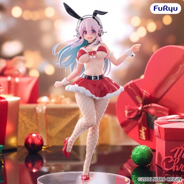 Nitro Super Sonic: BiCute Bunnies Super Sonico Santa Ver. non Scale PVC Statue