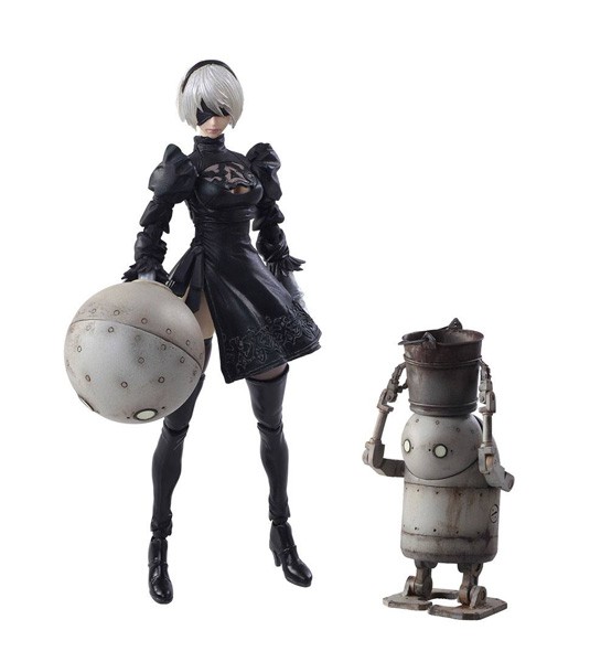 NieR Automata - 2B & Machine Lifeform Bring Arts Actionfiguren