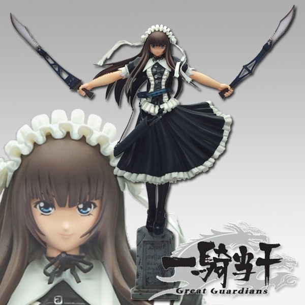 Ikki Tousen: Teni Battle Version DX Black 1/7 Scale PVC Statue