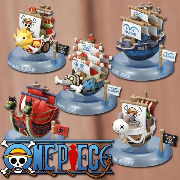 One Piece: Yurayura Pirate Ship Collection 1 Box (6pcs)