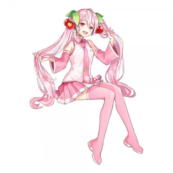 Vocaloid 2: Sakura Miku Noodle Stopper non Scale PVC Statue