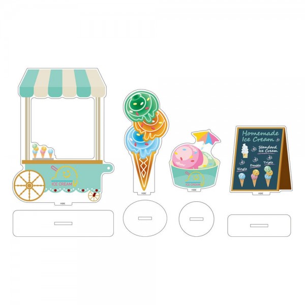 Nendoroid More: Zubehör-Set Acrylic Stand Decorations: Ice Cream Parlor