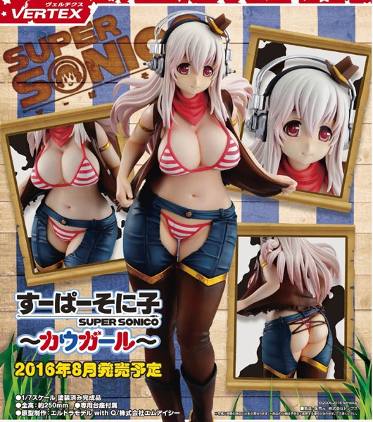 Super Sonico Cowgirl Ver 1/6 Scale PVC Statue