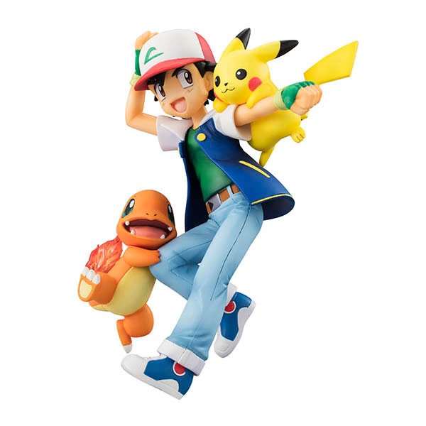 Pokémon: Ash & Pikachu & Charmander non Scale PVC Statue