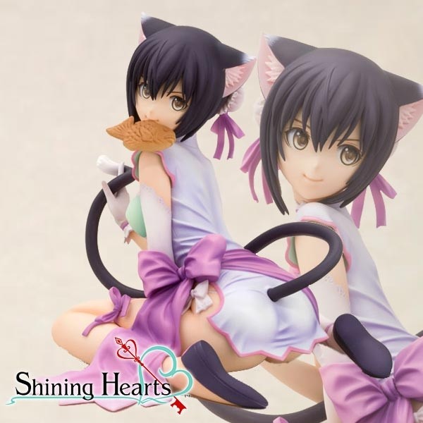 Shining Hearts: Mischievous Slinking Cat Xiao-Mei 1/6 Scale PVC Statue