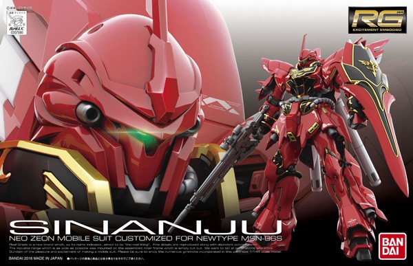 Gundam UC - RG MSN-06S Sinanju 1/144