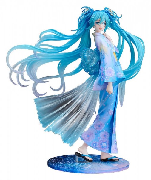 Character Vocal Series 01: Miku Hatsune Music &amp; Fire Works Ver. 1/7 Scale PVC Statue