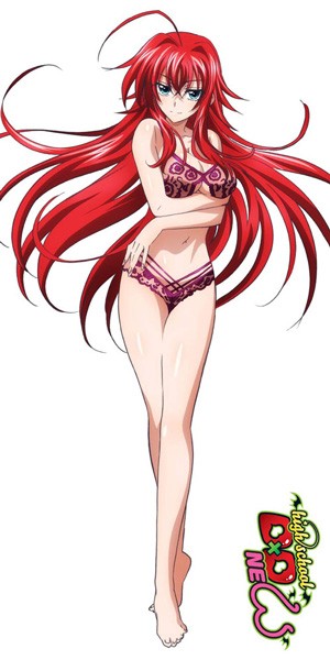 High School DxD: Strandtuch Rias Pink Underwear