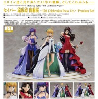 Fate/stay night: Saber, Rin Tohsaka and Sakura Matou 15th Celebration Dress Ver. 1/7 PVC Statue Fate/stay night: Saber, Rin Tohsaka and Sakura Matou 15th Celebration Dress Ver. 1/7 PVC Statue