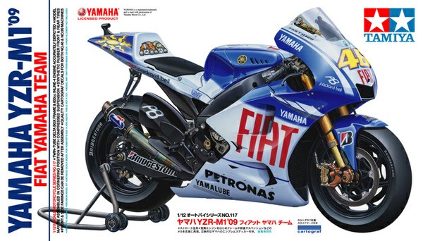 Yamaha YZR-M1 2009 Fiat Yamaha Team 1/12 Model Kit