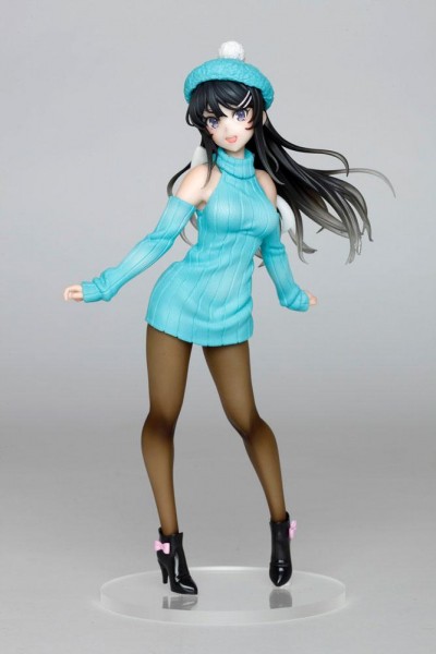 Rascal Does Not Dream of Bunny Girl Senpai : Mai Sakurajima Newly Written Knit Dress Bunny Ver. non Scale PVC Statue