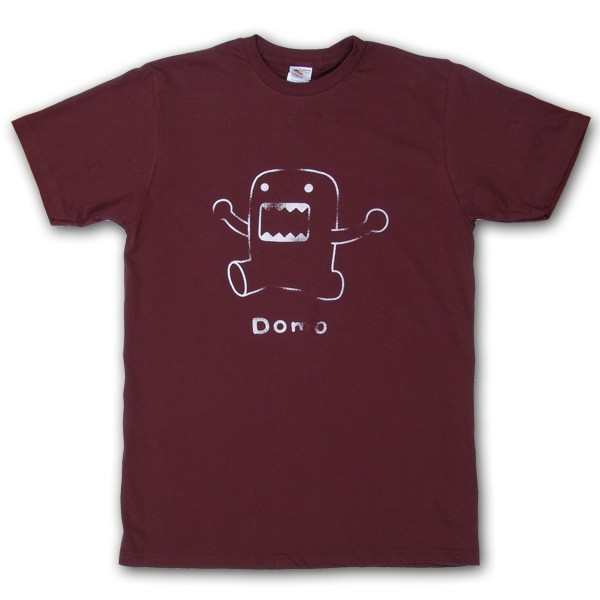 Domo-Kun: T-Shirt Line Art braun