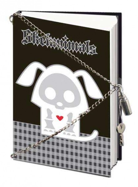 Skelanimals Diary with Lock and Chain