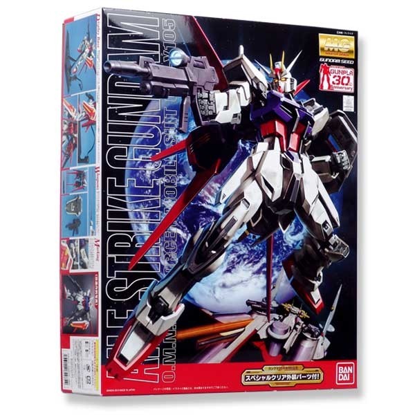 Gundam Seed - MG Aile Strike Gundam w/Special Clear Armor Parts 1/100