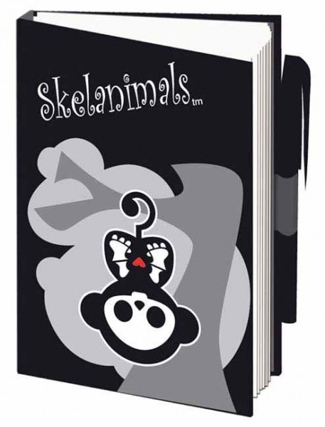 Skelanimals Notizbuch A7 mit Stift