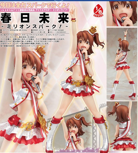 The IDOLM@STER Million Live: Mirai Kasuga Million Spark! 1/8 Scale PVC Statue