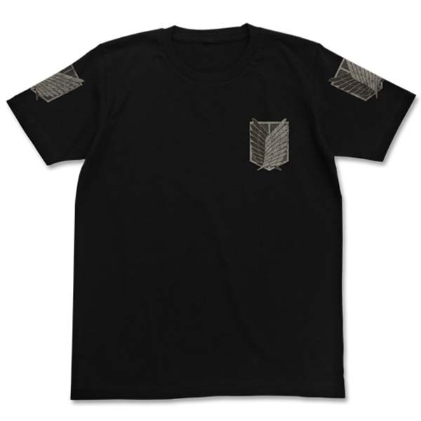 Shingeki no Kyojin: T-Shirt Chousa Heidan Black