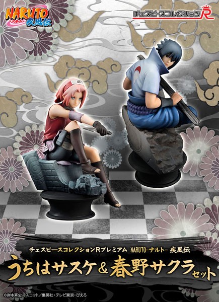 Naruto: Chess Piece Collection Sasuke & Sakura Schachfiguren