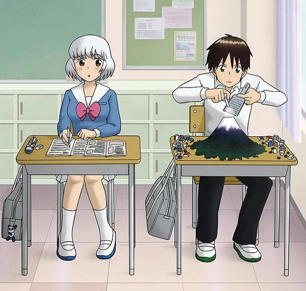 Tonari no Seki-kun Desk & Chair 1/12 Model-Kit