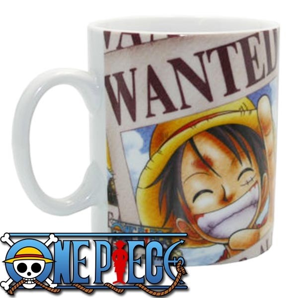 One Piece: Ruffy Steckbrief Tasse