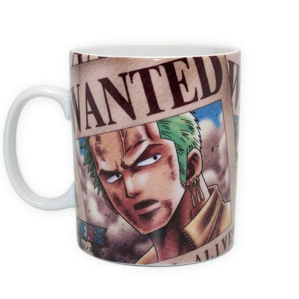 One Piece: Zoro Steckbrief Tasse