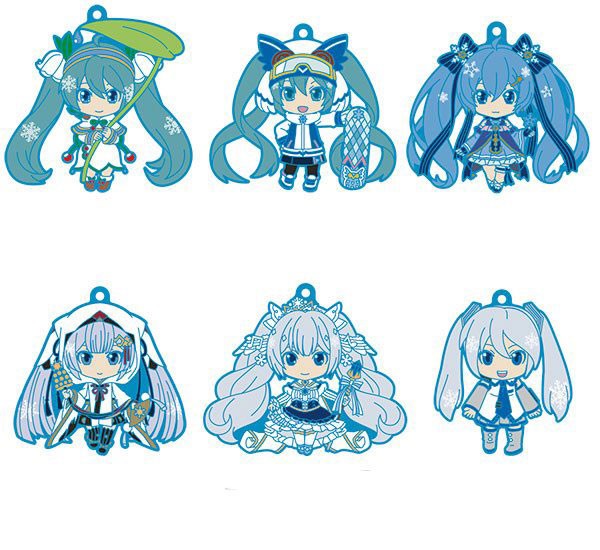 Character Vocal Series 01: Miku Hatsune Nendoroid Plus PVC Schlüsselanhänger 6er-Pack Vol. 2