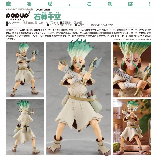 Dr. Stone: Pop Up Parade Senku Ishigami non Scale PVC Statue