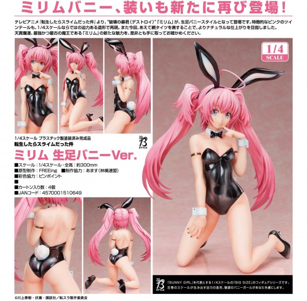 That Time I Got Reincarnated as a Slime: Millim Bare Leg Bunny Ver. 1/4 Scale PVC Statue