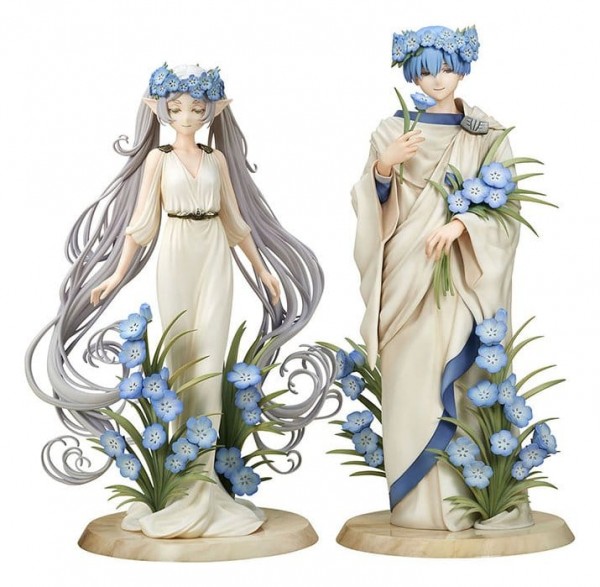Frieren: Beyond Journey's End: 2er-Pack Frieren &amp; Himmel Art Nouveau Style non Scale PVC Statue