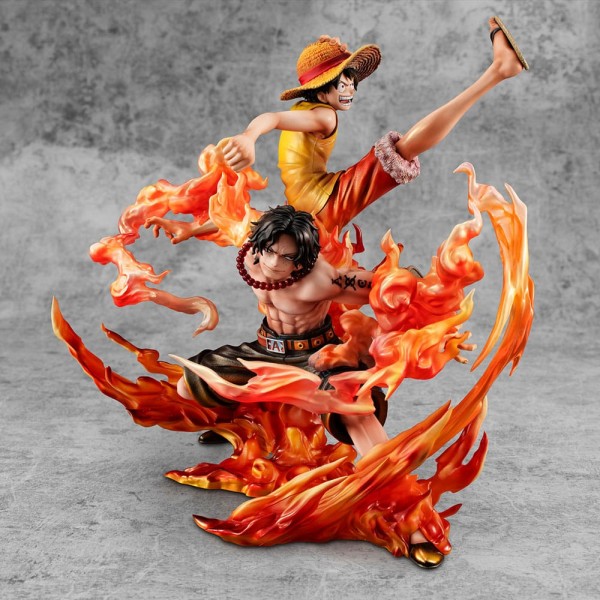 One Piece: P.O.P. NEO-Maximum Luffy & Ace Bond between brothers 20th Limited Ver. non Scale PVC Statue