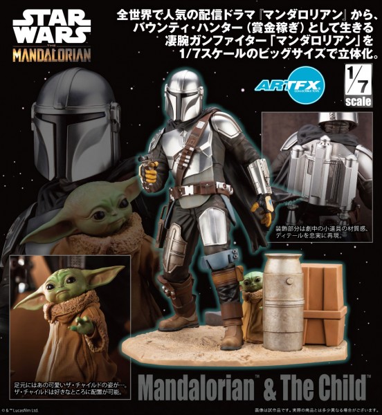 Star Wars The Mandalorian: Mandalorian & The Child 1/7 ARTFX PVC Statue