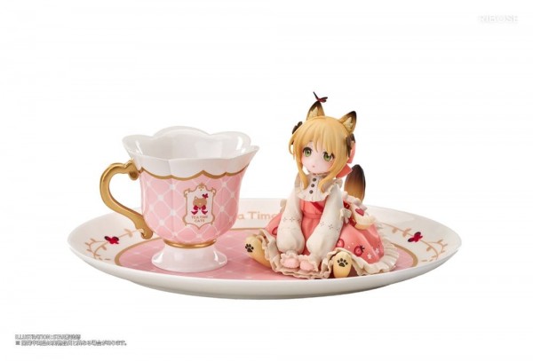 Original Character: DLC Series Tea Time Cats Orange Cat non Scale PVC Statue