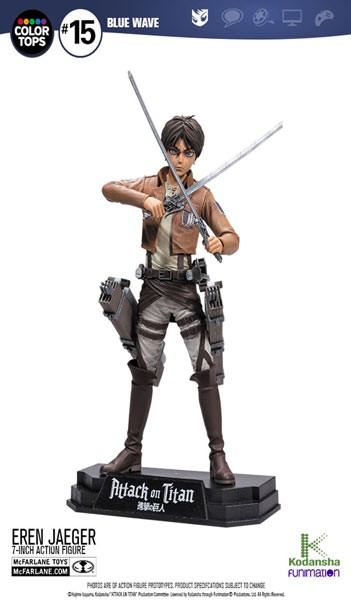 Shingeki no Kyojin: Eren Jaeger Color Tops Actionfigur