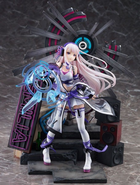 Re:ZERO -Starting Life in Another World: Emilia Neon City Ver. 1/7 Scale PVC Statue