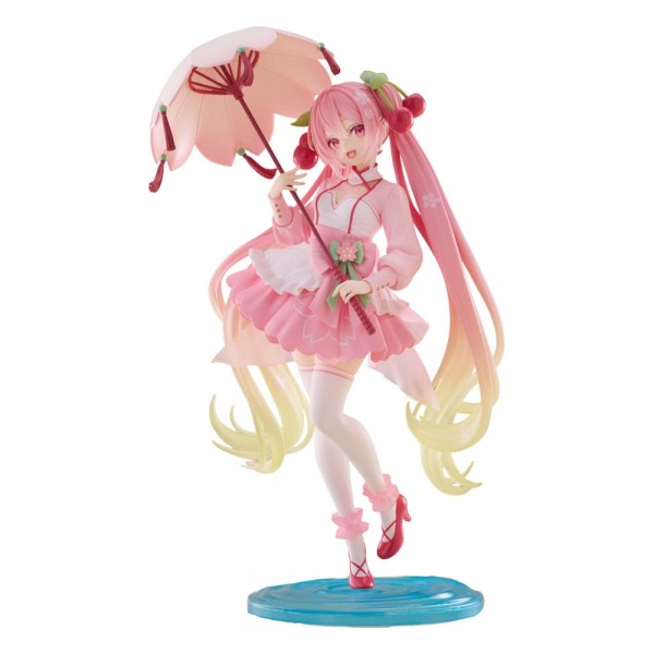 Vocaloid 2: AMP+ Miku Hatsune Newley Written Sakura Miku Sakura Dress Ver. non Scale PVC Statue
