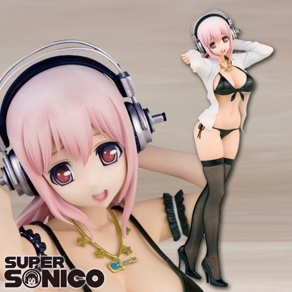 Nitro Super Sonic: Super Sonico Swim Suit Gravure Ver. 1/6 Scale PVC Statue