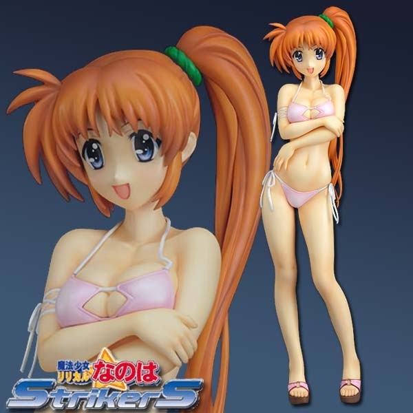 Magical Girl Lyrical Nanoha Strikers - Takamachi Nanoha Swimsuit 1/4 PVC Statue