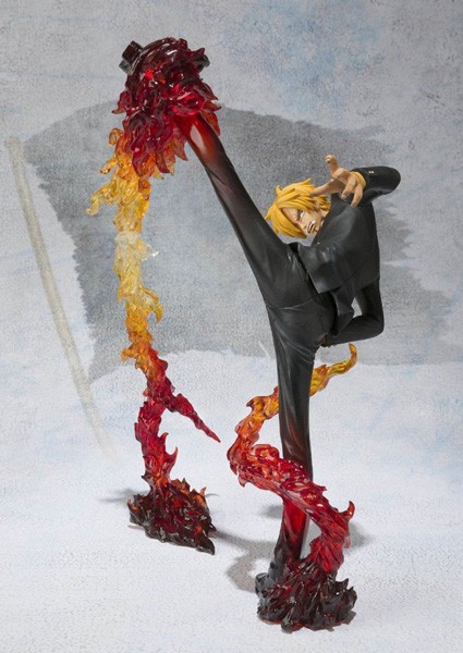 One Piece: Figuarts Zero Sanji Battle Ver. Diable Jambe Flambage Shot non Scale PVC Statue