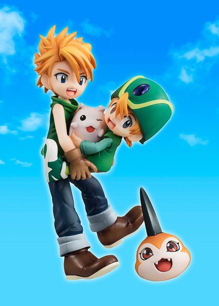 Digimon Adventure: Ishida Yamato & Takaishi Takeru, Tsunomon & Tochomon non Scale Scale PVC Statue