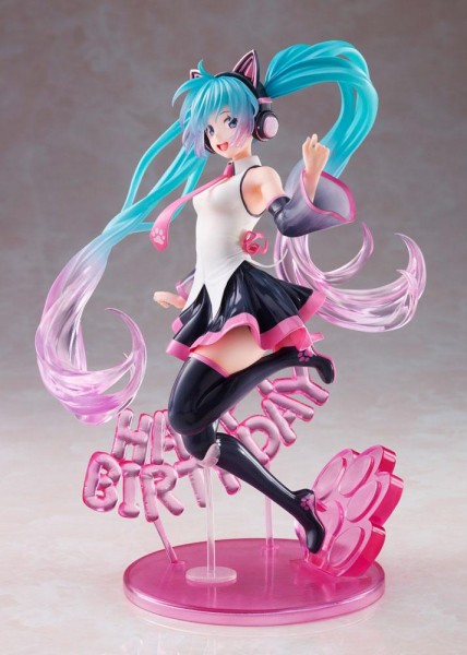 Vocaloid 2: Miku Hatsune Birthday 2021 Happy Cat ver. non Scale PVC Statue