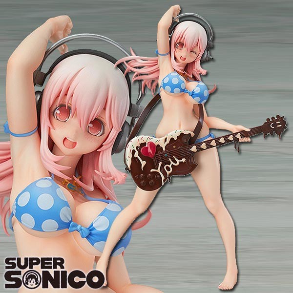 Nitro Super Sonic: Super Sonico Rock 'n' Roll Valentine 1/6 Scale PVC Statue