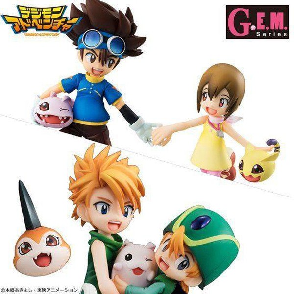 Digimon Adventure:Brother Set non Scale Scale PVC Statue