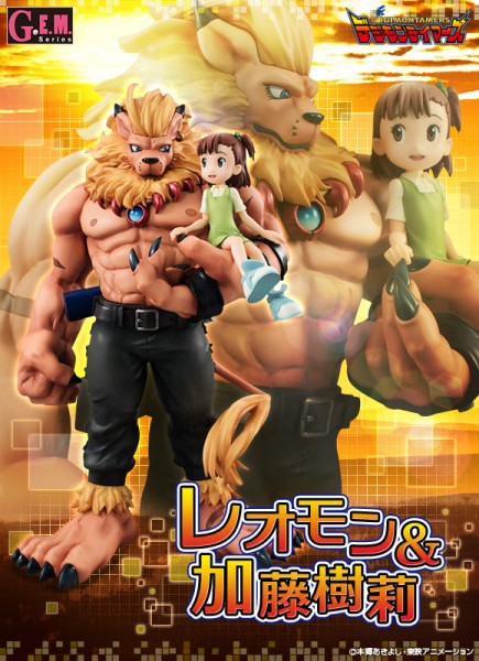 Digimon Tamers: Leomon & Kato Jyuri non Scale Scale PVC Statue